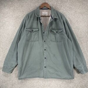 Levi's Sherpa Lined Shaket XXL Distressed *Flaws* Chore Barn Coat Trucker Canvas